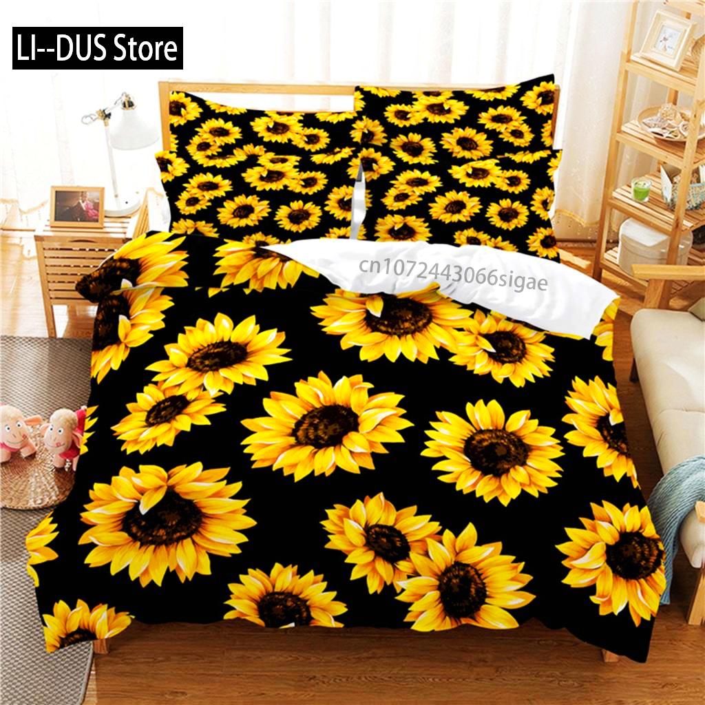 Beautiful Flower Bedding Set Duvet Cover Set 3d Bedding Digital Printing Queen Size Bedding Sets Fashion Design