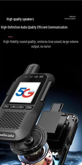 X7 Ultra-Thin 5G Walkie-Talkie with 5000 km Range and Flash Light for Outdoor & Fleet Use