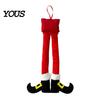 Christmas Gift for Car Lovers Elf Legs, Santa Legs Hanging Ornaments, Plush Stuffed Xmas Pendant, Home Door Frame Decor Fun Holiday Mirror,