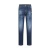 Septwolves Men's Fashion Straight-Leg Paint-Splatter Jeans
