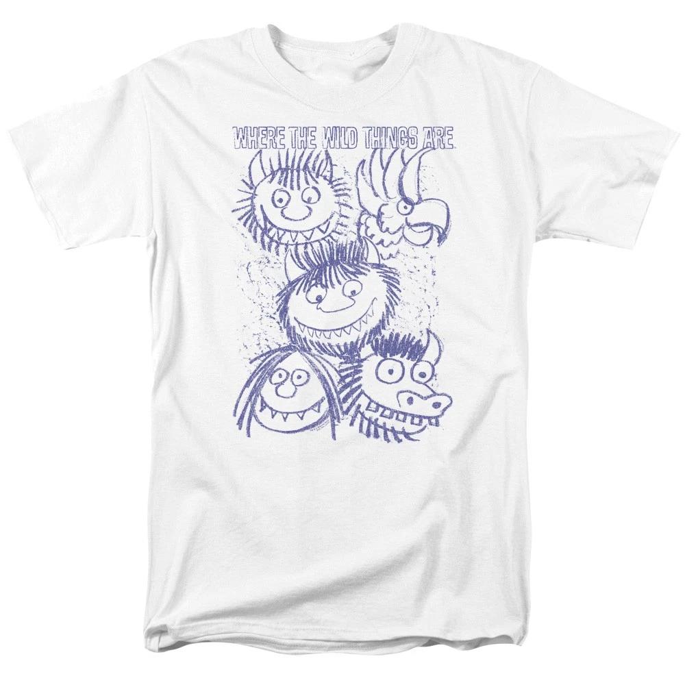 Where The Wild Things Are - Wild Sketch -  Unisex Children s T-shirt - White 140