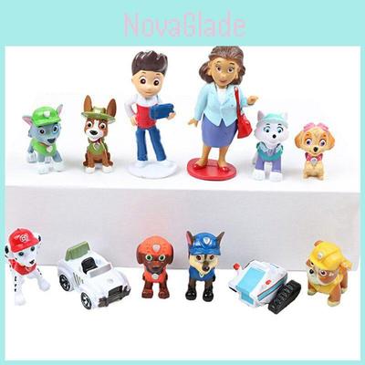 Adorável Conjunto de Brinquedos de Carro de Filhote da Patrulha Canina Para Meninos 12 Peças Coleção de Figuras de Ação