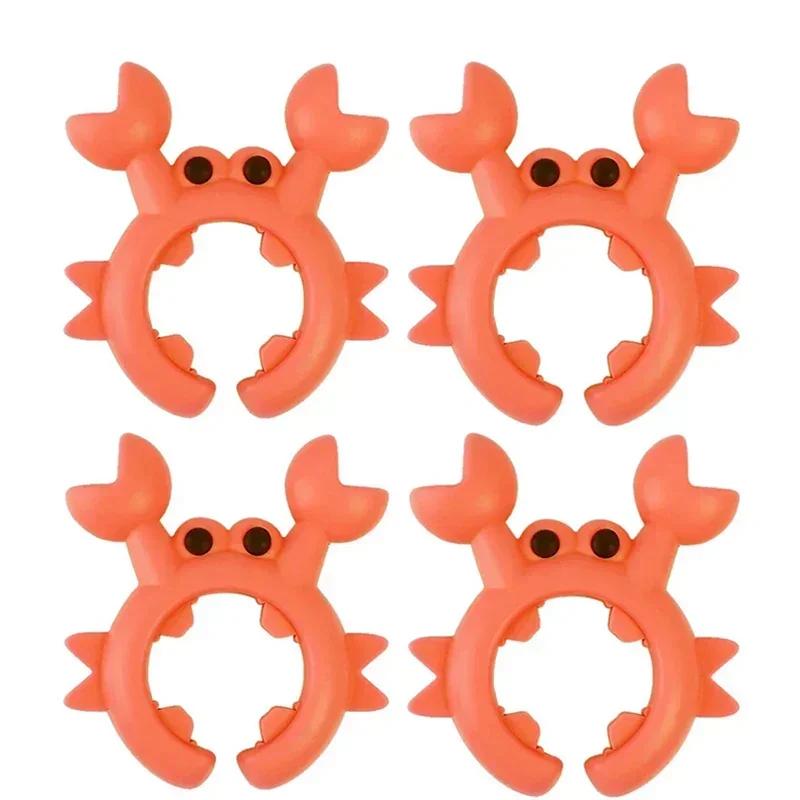4/1/2PCS Silicone Spatula Rack Small Crab Anti Scalding Overflow Pot Clip Spoon Holder Clip Universal Shovel Rack Kitchen Gadget
