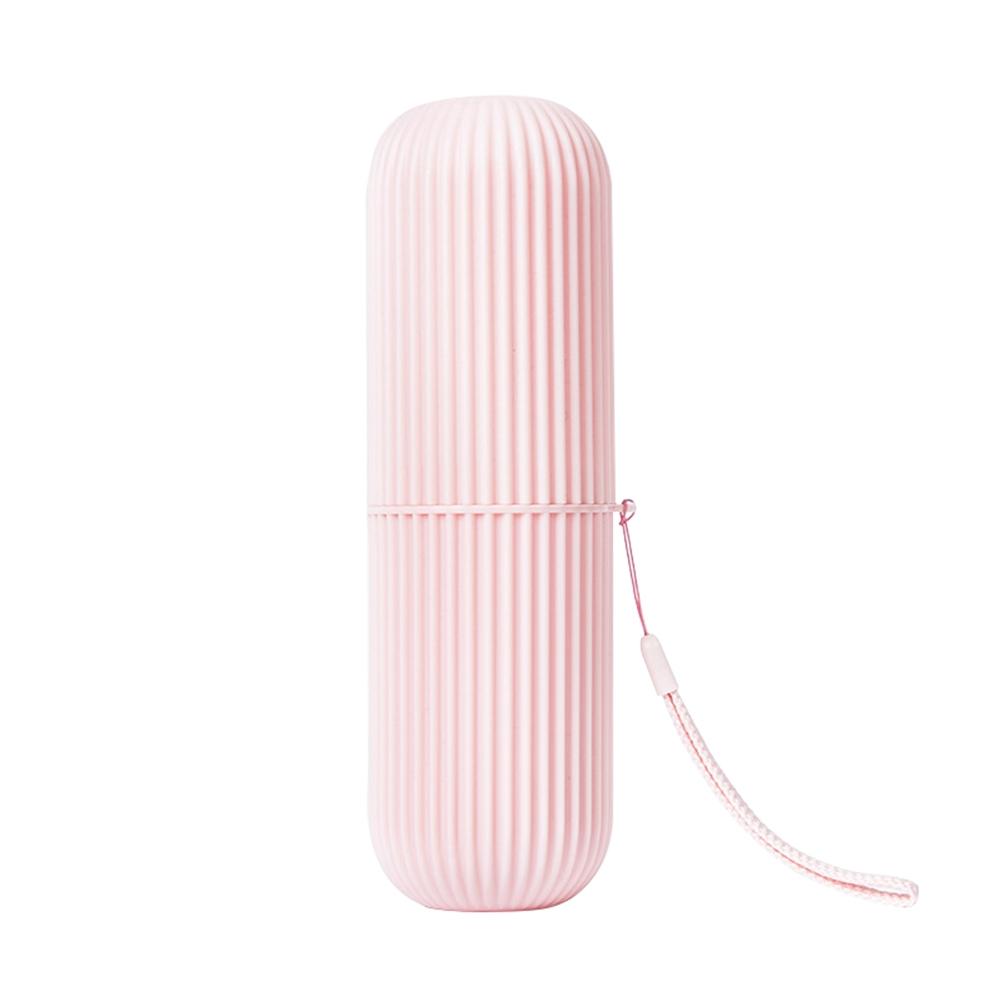 Travel Portable Toothbrush Box Toothpaste Holder Cup Bathroom Products (White)