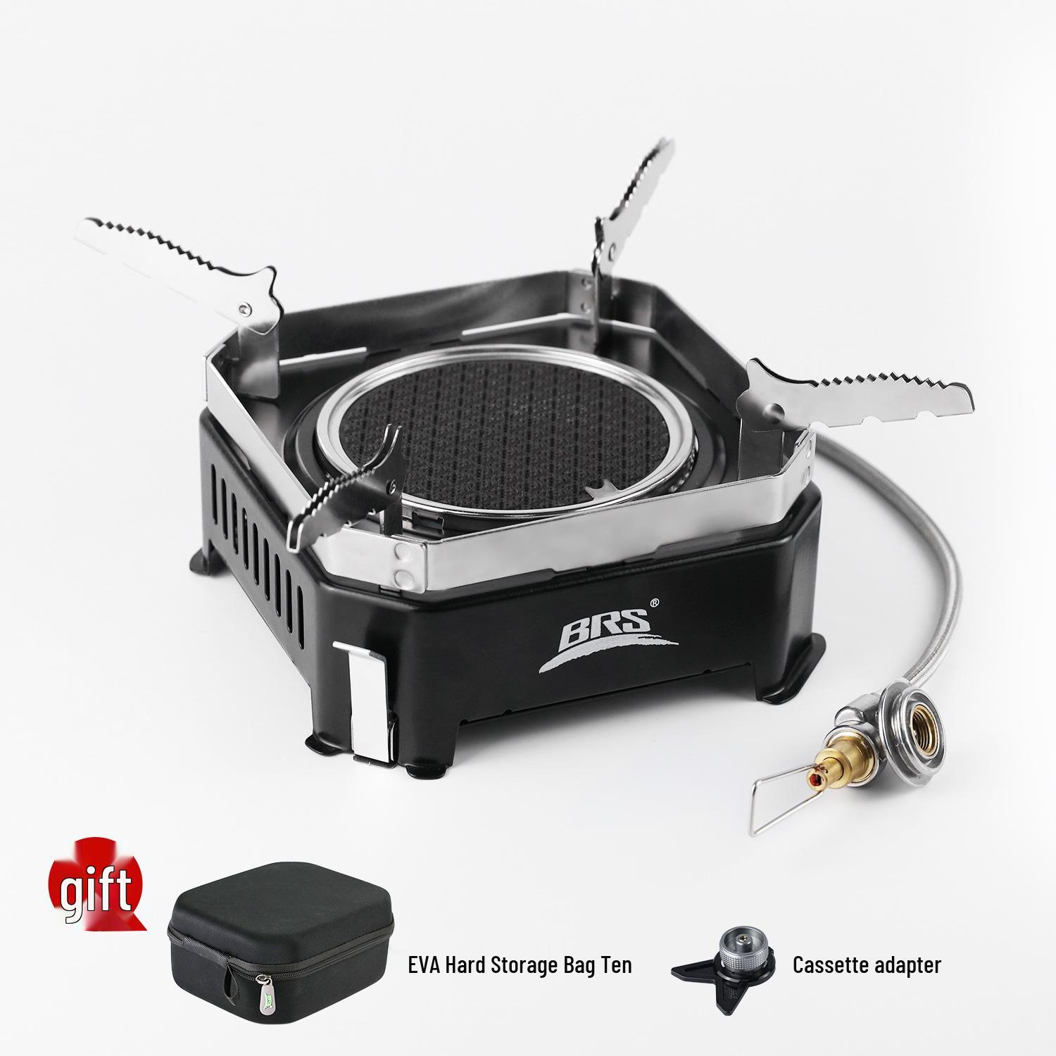 Brother Jiedeng Outdoor Infrared Gas Stove - Model BRS-K007 Portable Cassette with Pressure Regulation