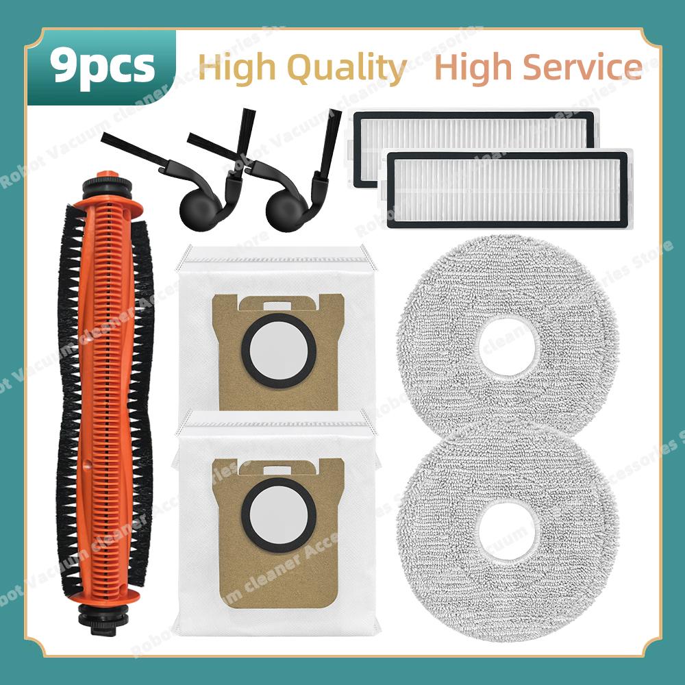 Fit For Xiaomi Robot Vacuum 5 / OV31GL, Xiaomi Robot Vacuum 5 Pro / OV21GL Replacement Parts Main Side Brush Filter Mop Cloth
