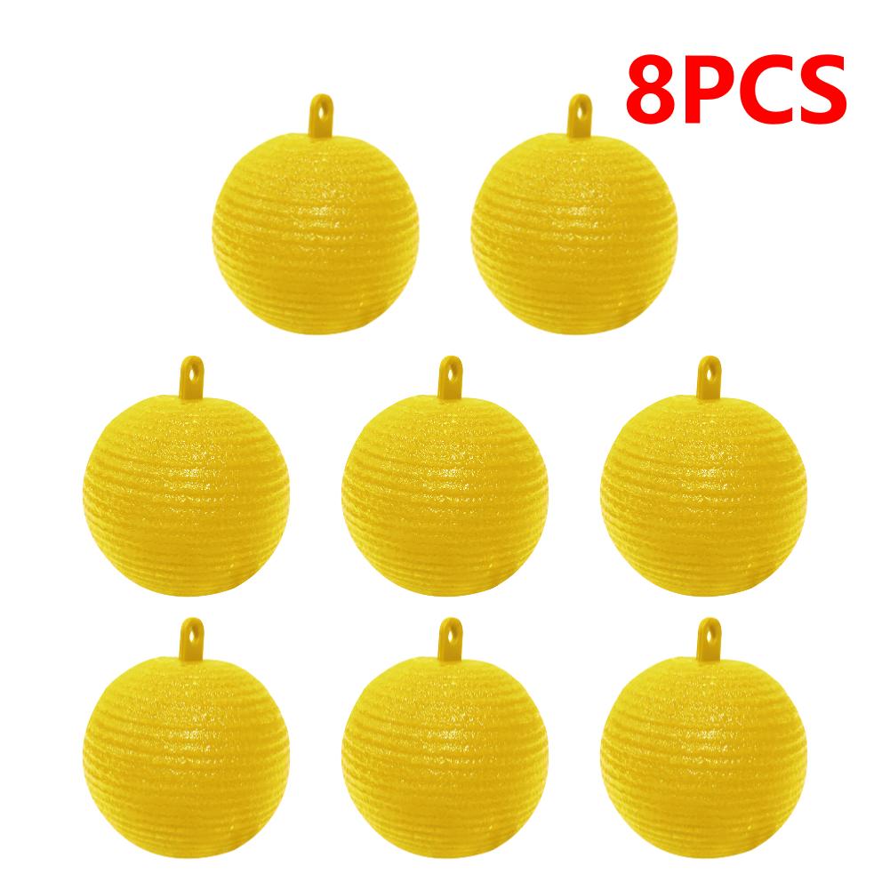 10PCS Fly Ball Traps 8cm Insects Fly Swatter Fruit Flies Trap Reusable Hanging Trap Ball Pest Repeller Killer Garden Supplies