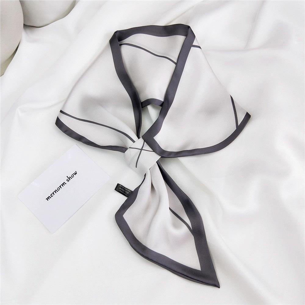 Nové šatky Hodvábne šatky Dámska jarná a jesenná sezóna Dlhé dekoratívne profesionálne šatky Letné tenké štýly spárované s košeľami Štýlové