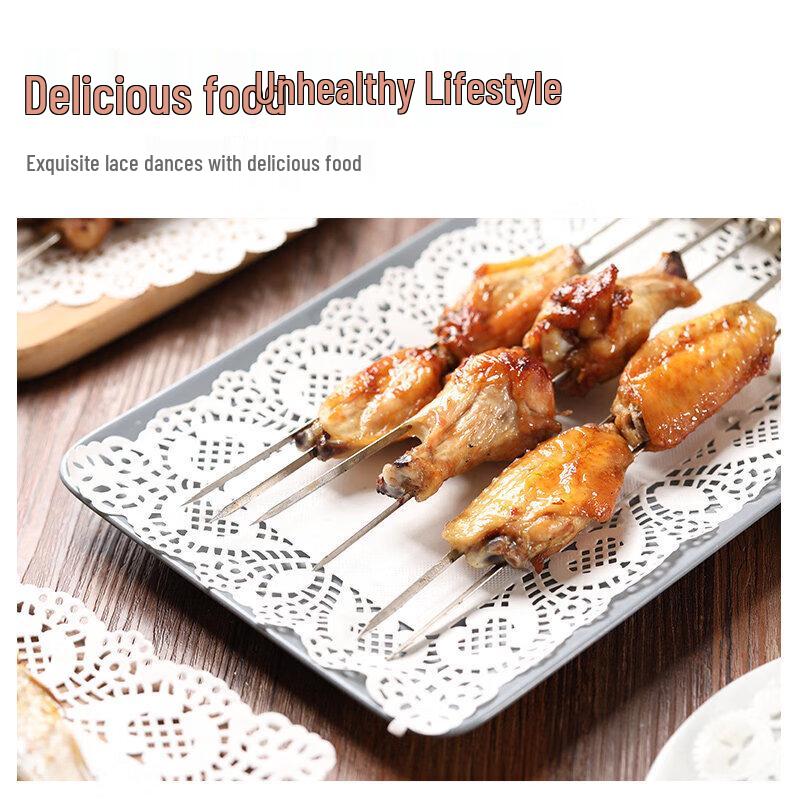 Food-Grade Oil Absorbing Lace Paper Mats