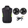 Fan Vest with Adjustable Wind Speed Powerful Dual Fan Cooling Ergonomic Design Summer Heat Relief Cooling Waistcoat