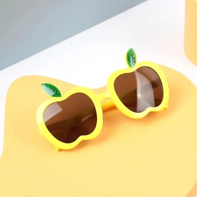 Cute Apple-Shape Children'S Sunglasses Trendy Beach Sun Glasses Uv400 Girls Boys Eyeglasses Outdoor Shades Decoration Eyewear