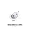 Creative Kitty Dip Dish Crystal Glass Tomato Salad Soy Sauce Vinegar Dry Dish Cartoon Home Snack Small Plate Chopsticks Holder