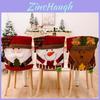 Cozy Christmas Chair Covers Featuring Adorable Cartoon Snowman Reindeer Design