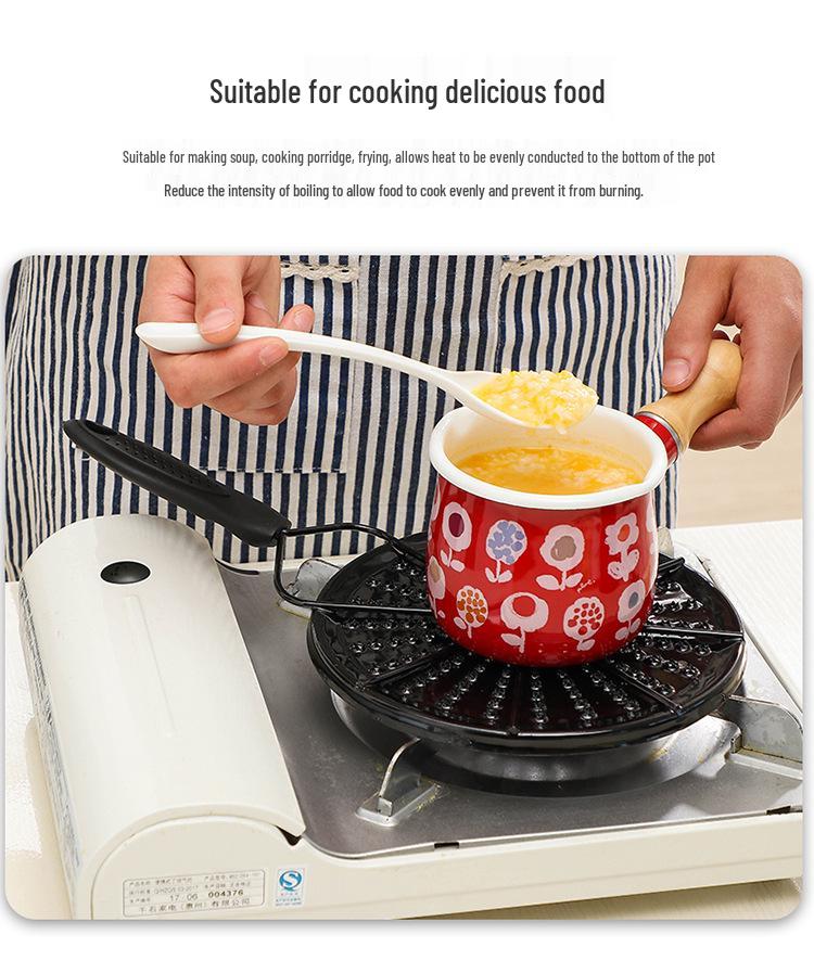 Japanischer Gasherd Emaille Hitzeverteiler zum Erwärmen von Milch - Anti-Brand-Leitung