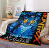 Custom Name K-Pop Hunters Flannel Blanket Throw Blanket Soft Warm Sofa Bed Home Decor Unique Gift