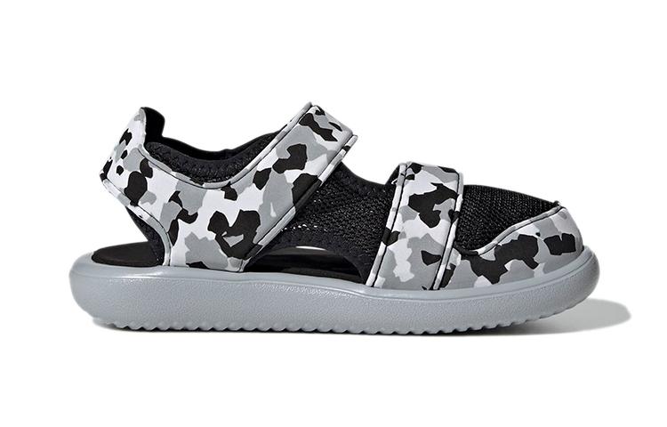 Adidas Water Sandal Comfort Sandal Black Gray Children Aged 3 7 Years Old GZ1307