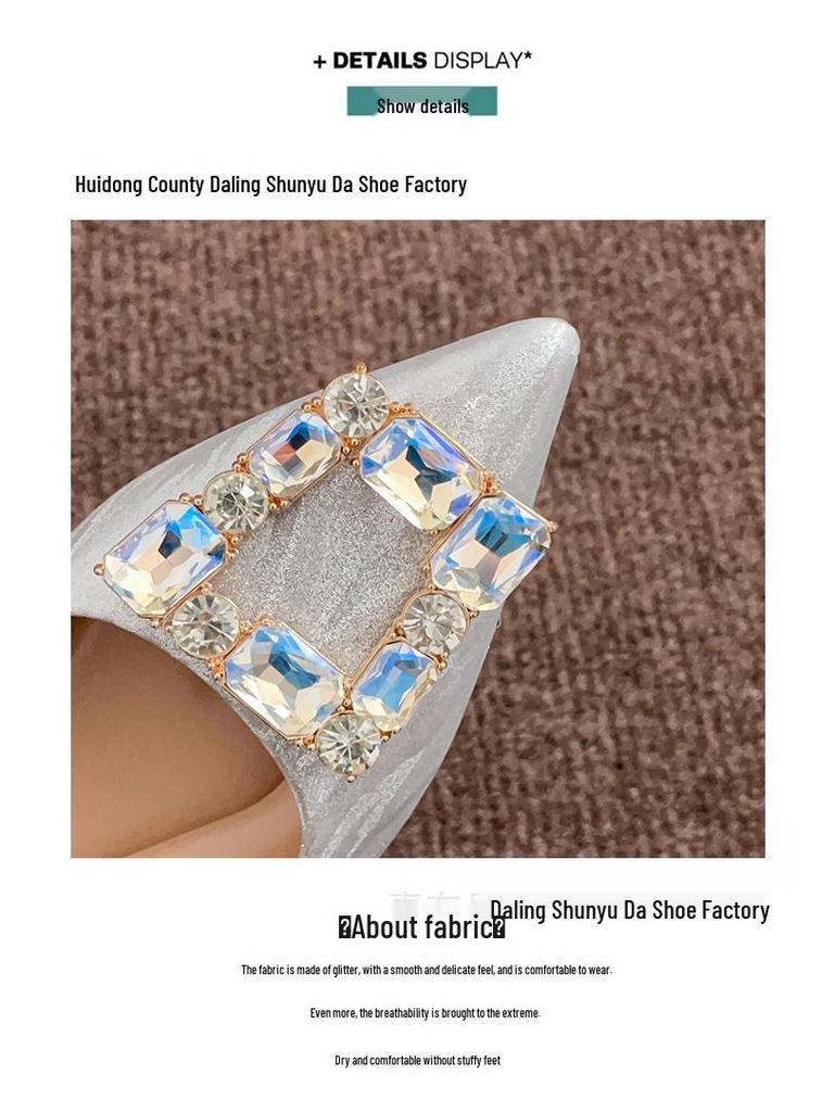 2025 French Bridal Stiletto Heels: Elegant Two-Wear Wedding and Evening Shoes for Women