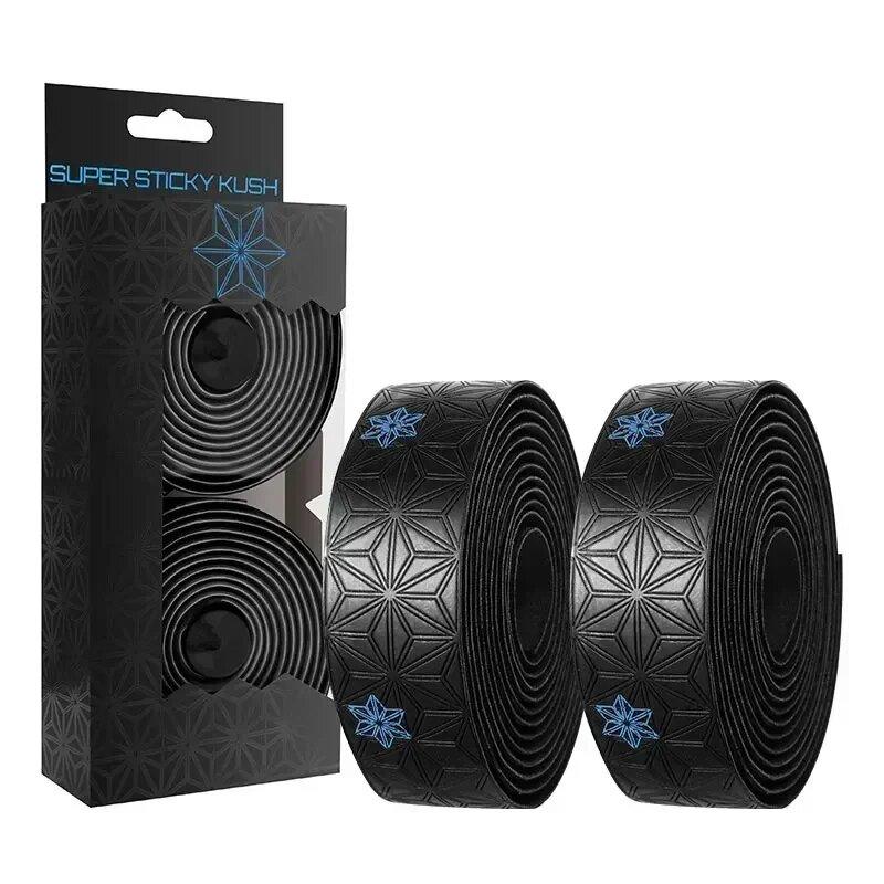 

1 пара противоскользящей ленты для руля шоссейного велосипеда, ПУ амортизирующая лента для руля с заглушками для руля, велосипедная ПУ противовибрационная обмотка, лента для руля