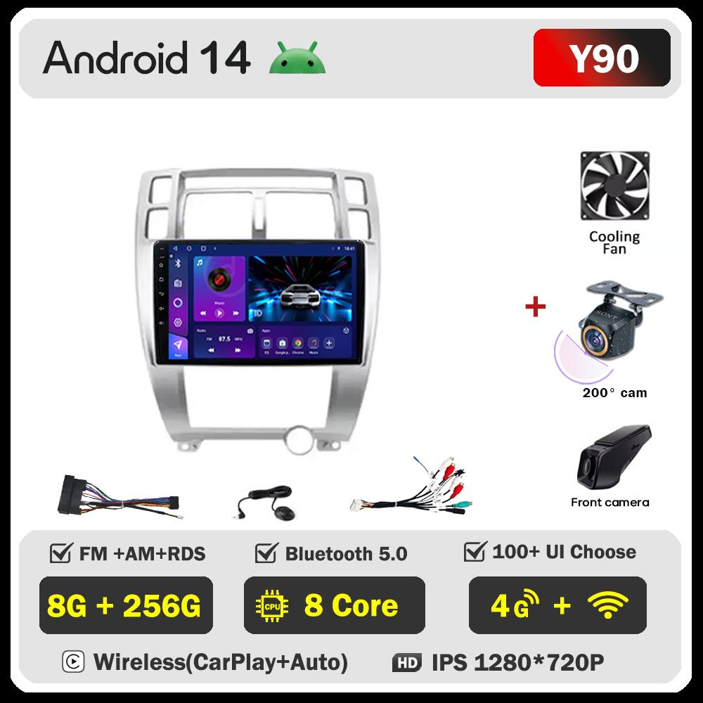 Car Radio Player Android 14 For Hyundai Tucson 1 2004 Carplay Auto Screen Wireless Android Auto Intelligent Car Systems 5G Wifi