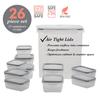 26 Piece Airtight Food Storage Container Set BPA Free Microwave Dishwasher Safe 13 Containers Snap Lock Lids Stackable Food