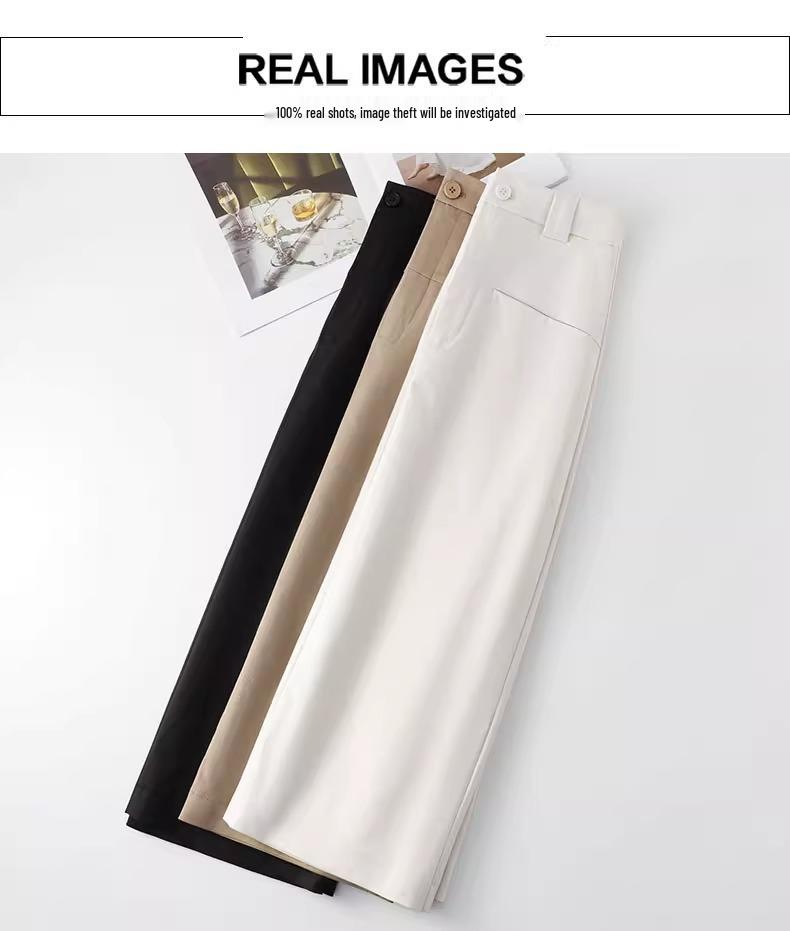 Summer 2025 Women's Mid-length A-line Hip Wrap Skirt - Versatile, Slimming, Casual Fashion