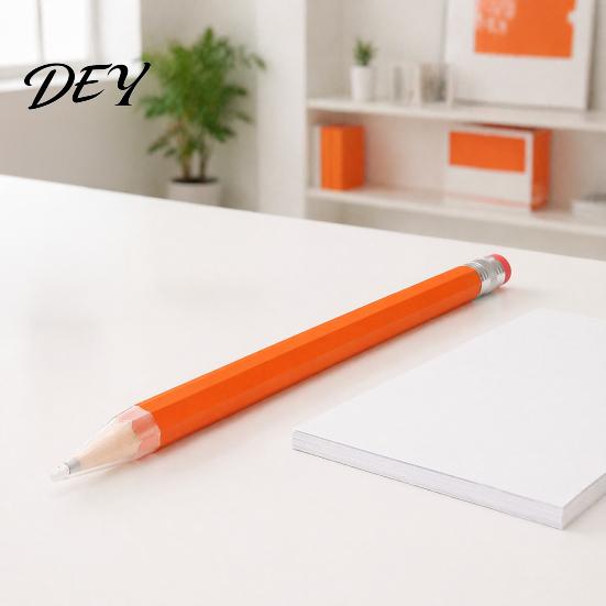 Wooden Pencil Giant Pencil, Extra Large Wood Novelty Prop, Smooth Writing Stationery Prop Stationery, for Carpentry And Party Favors Palm Sized