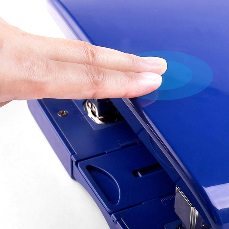 Double Head Stapler Heavy Duty Basic Stapler Labor-Saving Desk Stapler 50 Sheets Capacity Stapling Machine for Office