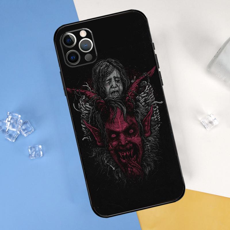 Gothic Witch Satan Phone Case For iPhone 16 15 13 11 12 14 Pro Max Mini X XR XS Max Plus Soft Cover