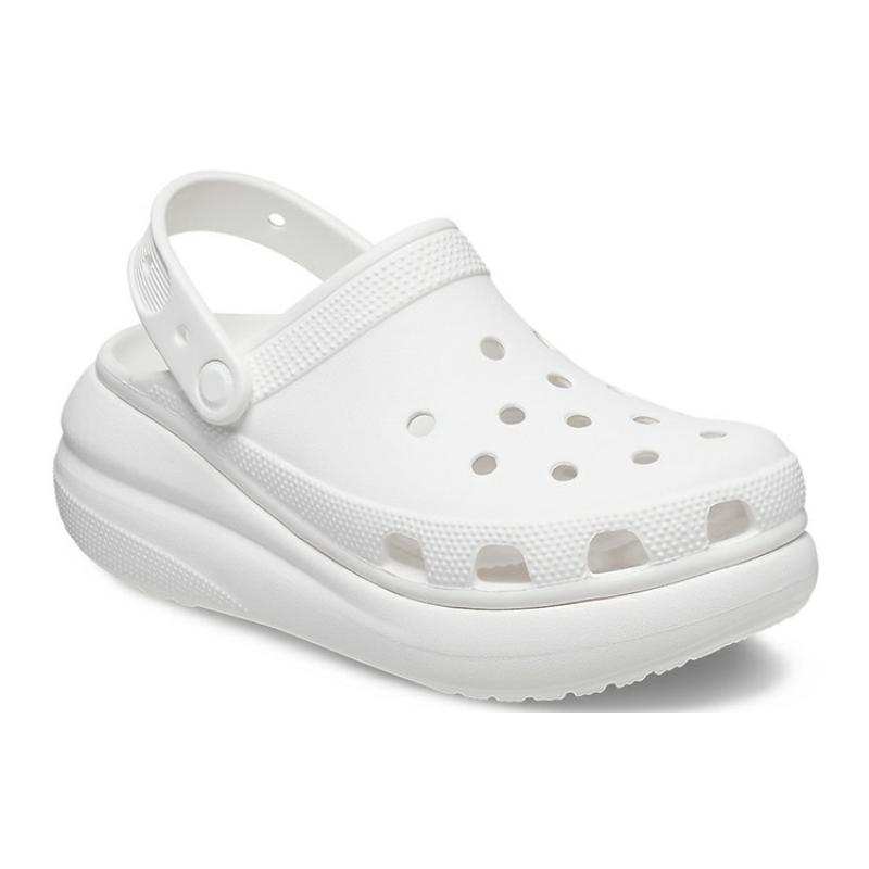 Crocs Crush Clog EVA Puff Shoes Sandals 5.2cm Unisex White