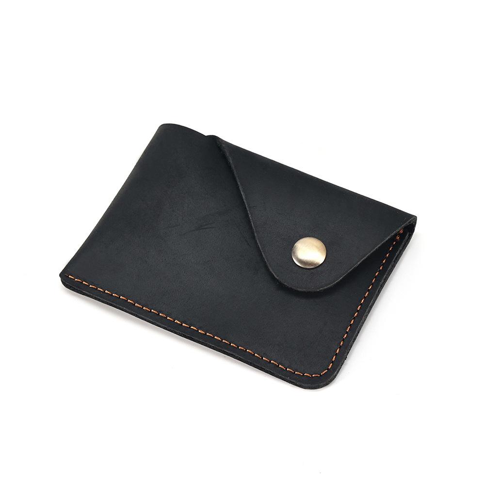 Oyir Men S Genuine Leather Card Case, Large Capacity Bank Card, Driver S License Wallet, Retro Men S Hidden Buckle Clutch Bag