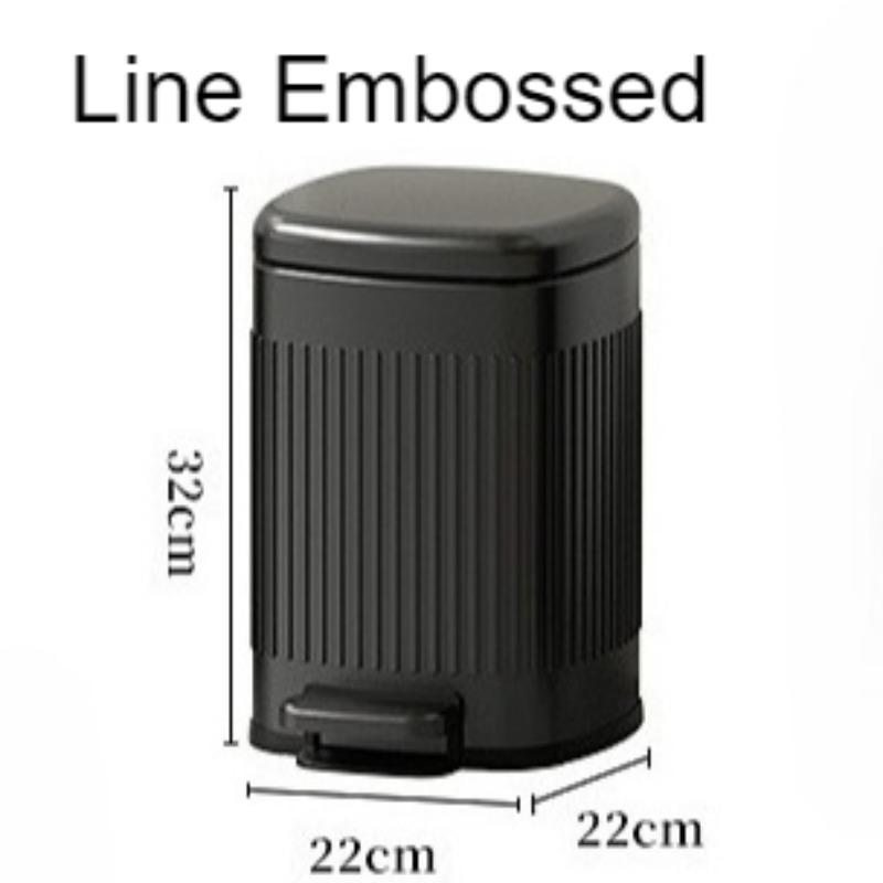 Мусорные ведра с педалью, мусорные баки из нержавеющей стали большой вместимости, кухонные мусорные баки, роскошные прямоугольные мусорные ведра для ванной комнаты с крышкой.