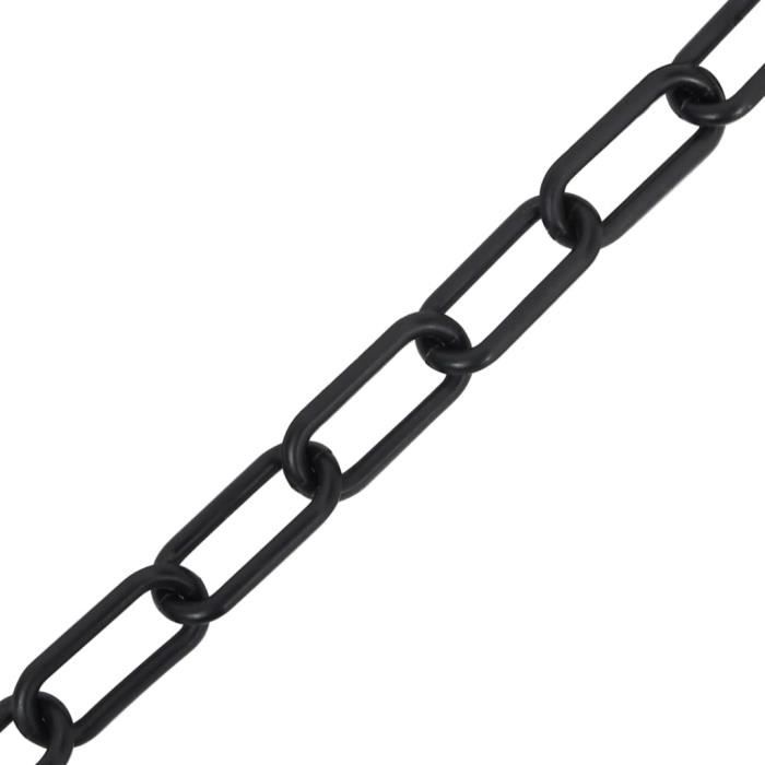 Chaîne d'avertissement Noir 100 m 6 mm Plastique