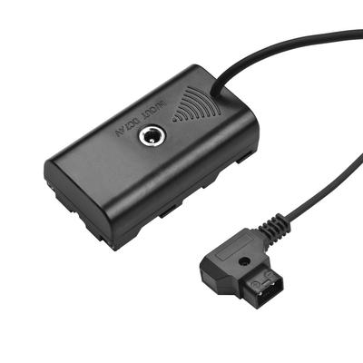 D-Tap auf NP-F550 F570 Dummy-Batteriekupplungsadapter mit DC 7,4 V Stromeingang/-ausgang für Video