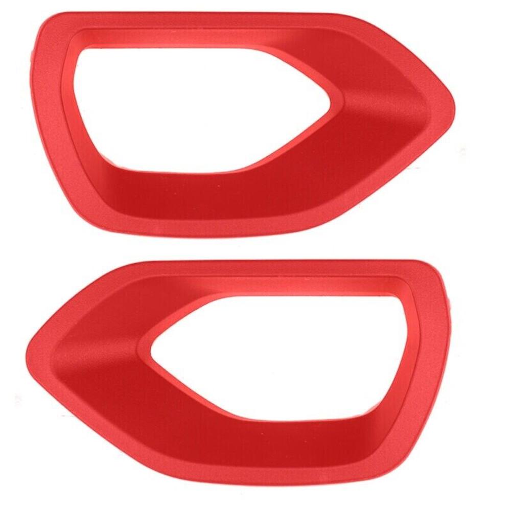 For 2015-2021 Dodge Charger SRT Scat Daytona Upper Grille Bezels Red 68417504AB