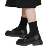 Retro Thick-soled Shallow-mouthed Loafers for Women A New Style of Women's Shoes That Can Be Worn On One Foot
