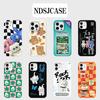 Luxury Clmj Korean Colorful Cat Phone Case for iPhone 17 16 15 14 13 12 11 Pro Max X XS XR Plus Air Glossy Film Hard PC Cover