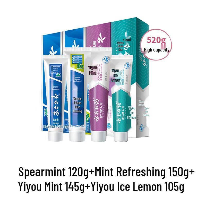 

Yunnan Baiyao Probiotic Toothpaste 4-Pack
