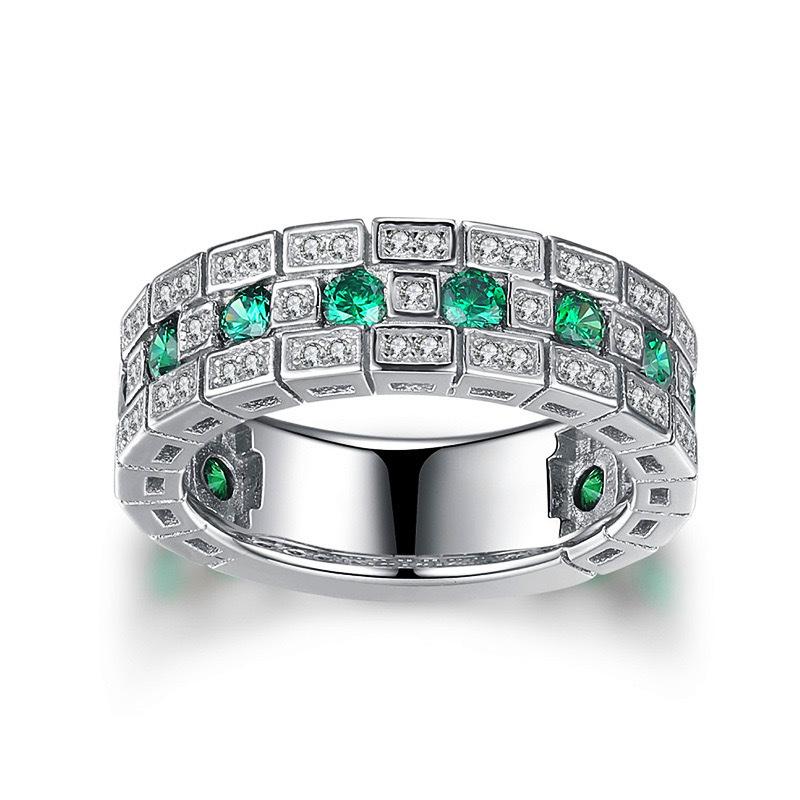 Diamond-studded unisex ring, wedding ring, engagement ring – a best-selling diamond ring no.6