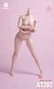 OBEST Worldbox Scale Figure Female Joint Action Figure Asian Female Base Body Painting Human Body AT201 AT202 Version Plump White 1/6 (Standard