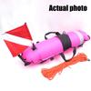 Diver Down Safety Surfaces Marker With Flag And Rope Scubas Diving Surfaces Marker Signal Float Spearfishing Float