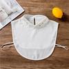 Women Fake Doll Collar Lace Beads Blouse False Collar Lapel Detachable Female Decorative Removable Half Shirt Collar