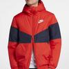 Nike Sports Casual Warm Color Block Jacket Men Jackets Red AJ1021-634