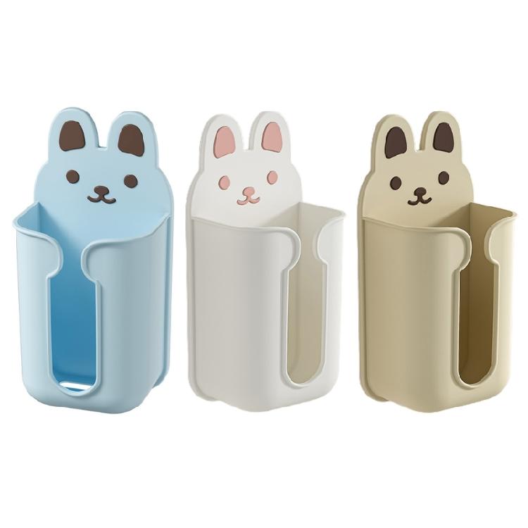 Wall Mounted Tissue Box Napkin Container Bathroom Adhesive Dispenser Organizer