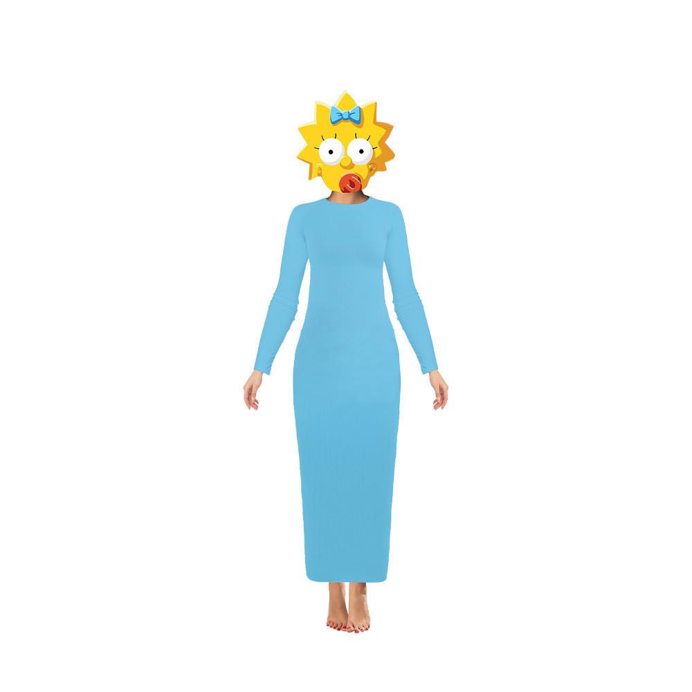 Custom Simpsons Animation Cosplay Costume Family Stage Performance Outfit Simpson Family