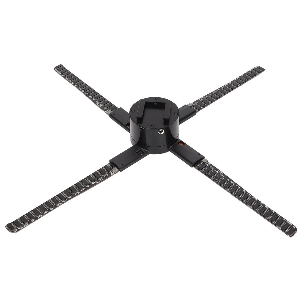 G552‑52 3D Holographic Advertising Machine 4 Blades 3D Hologram Fan with 552 Lamp Beads 100‑240VEU
