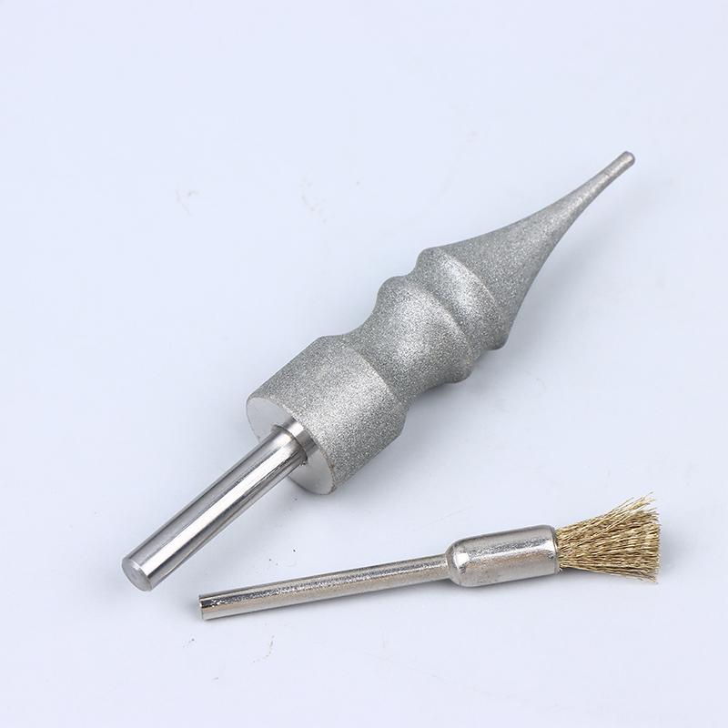 Leather Burnishing Tools, Metal Stainless Steel Sandblasting Polished Rods For Cowhide Edge Burnisher For Leathercraft Polishing