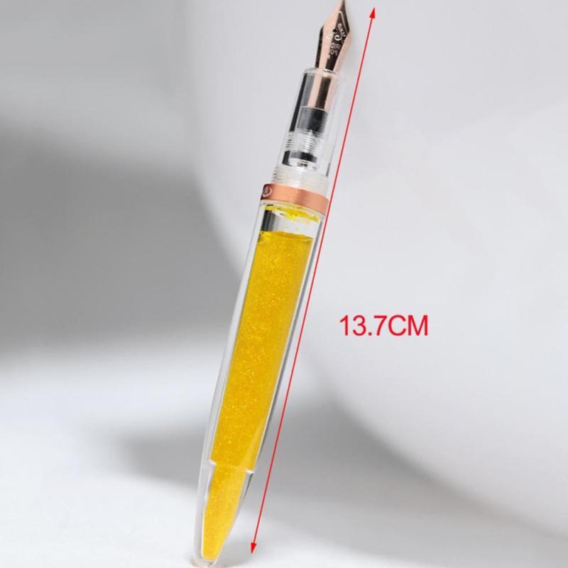 Ultracienkie pióro wieczne Clear Przezroczysty długopis o dużej pojemności Pióro do pisania dla dorosłych Szkolne biuro