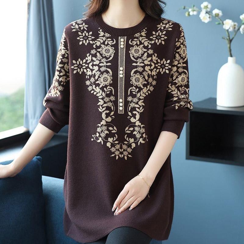 Sweater for Women Oversize Winter Thickened Pullover Warm Knitted Layer Stretchy Long Sleeve Jumper Tops