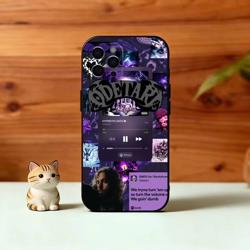 R-Rapper O-Odetari Phone Case For iPhone 17,16,15,14,13,12,11 Plus,Pro Max,XS,Soft Silicone Black Cover