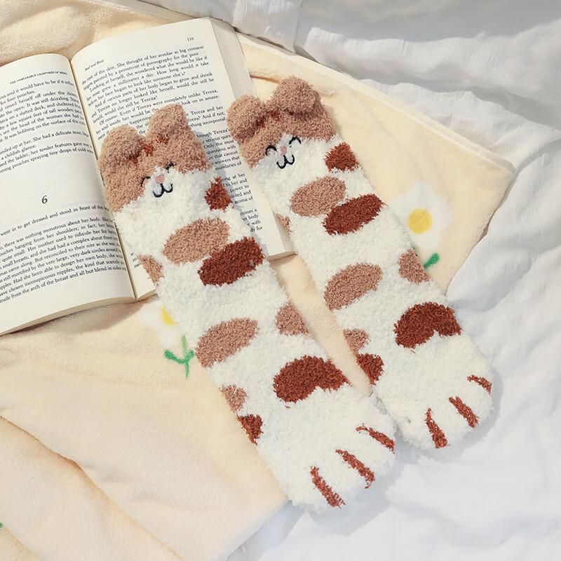 Women s Coral Fleece Plush Winter Socks (5 Pairs)